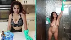 Menajera goala in casa penetrata de stapanul excitat
